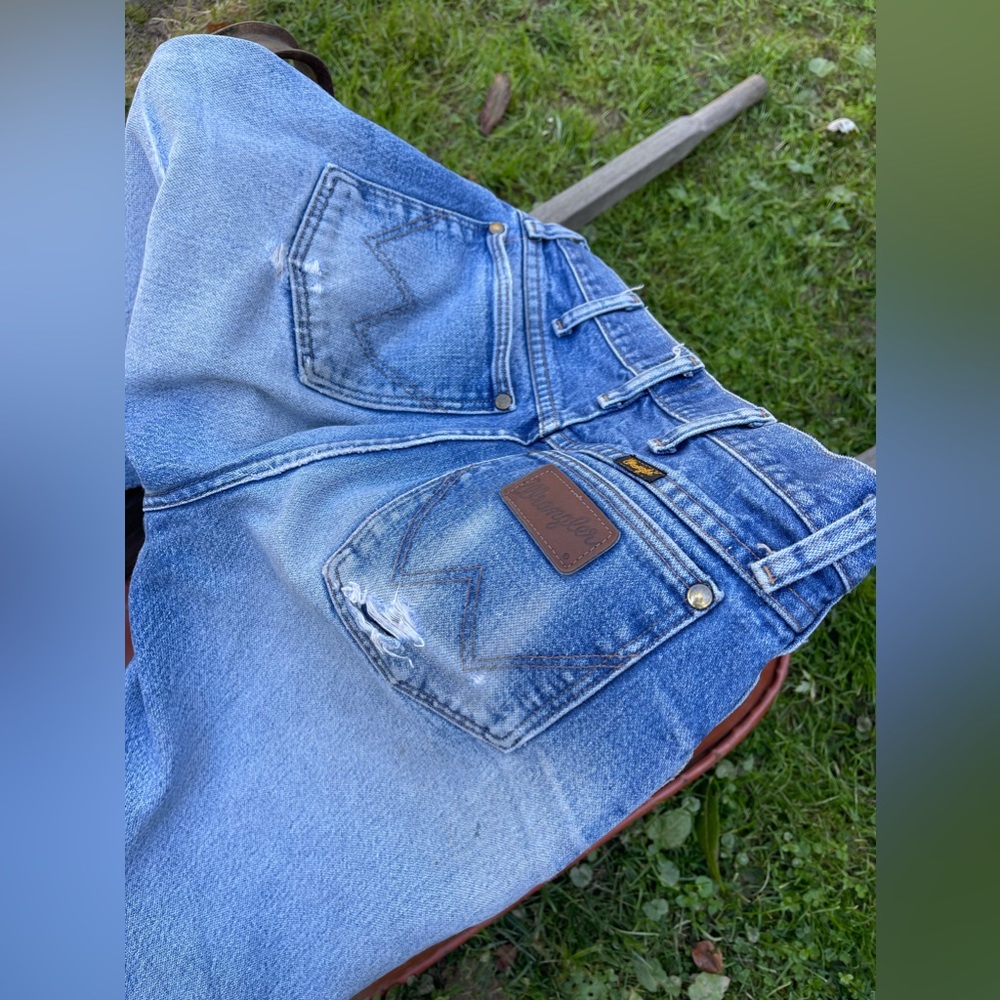 Vintage Super cool distressed Wranglers!